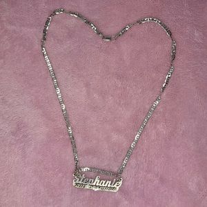 Name STEPHANIE Silver Necklace